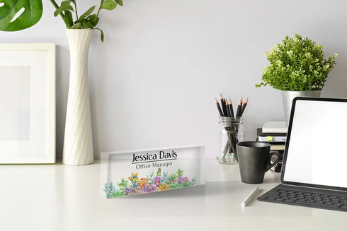 Personalized Acrylic Name Plate Office Decor Custom Sign